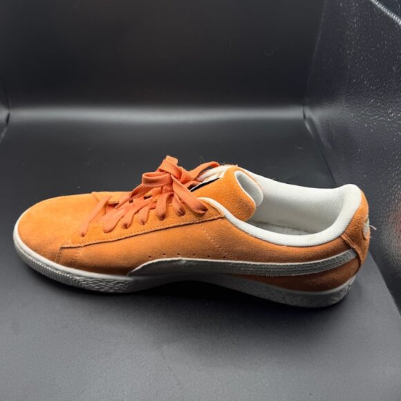 Puma Suede Classic Men’s Size 12 Orange/White Low Top Sneakers - Picture 2 of 3